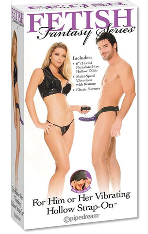 Fetish Fantasy Vibrating Hollow Strap-On For Him Or Her - Strap On Sextoys