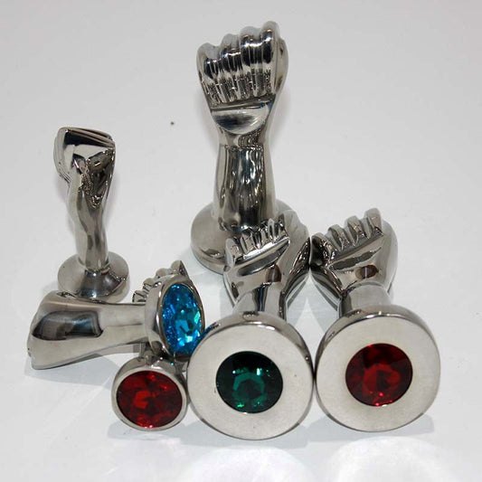 Handy Many Small Jewelled Fist - Steel Sex Toys
