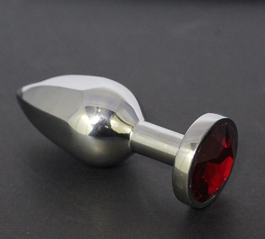 Helix Jewelled Medium Anal Plug - Steel Sex Toys