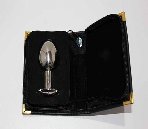 Jewelled Lotus Metal Small Butt Plug - Steel Sex Toys