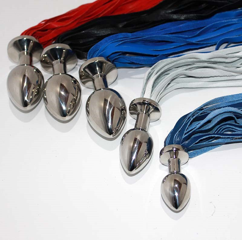 Leather Tail Anal Plug Medium - Butt Plugs