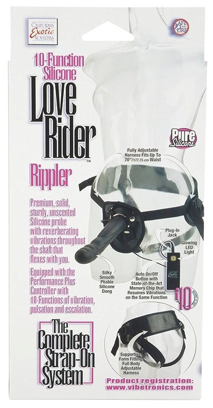 Love Rider 10 Function Rippler - - Strap On Sextoys