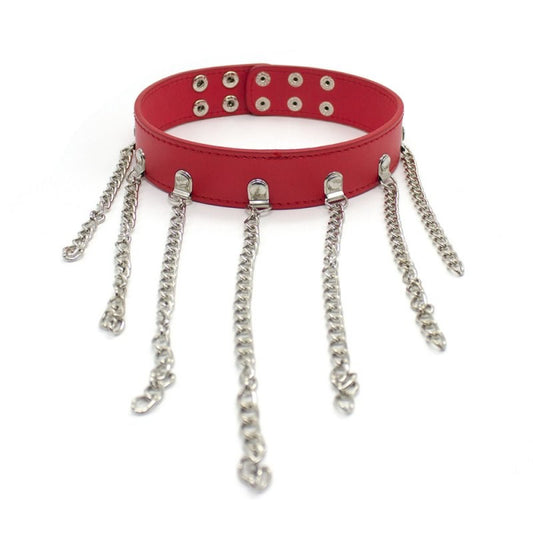 Neck Collar With Chains - Collars and Leads