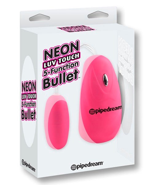 Neon Luv Touch 5 Function Bullet - - Collars And Cuffs