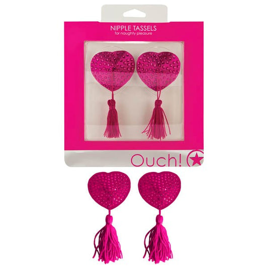 OUCH! Nipple Tassels Heart - G-Spot Vibrators