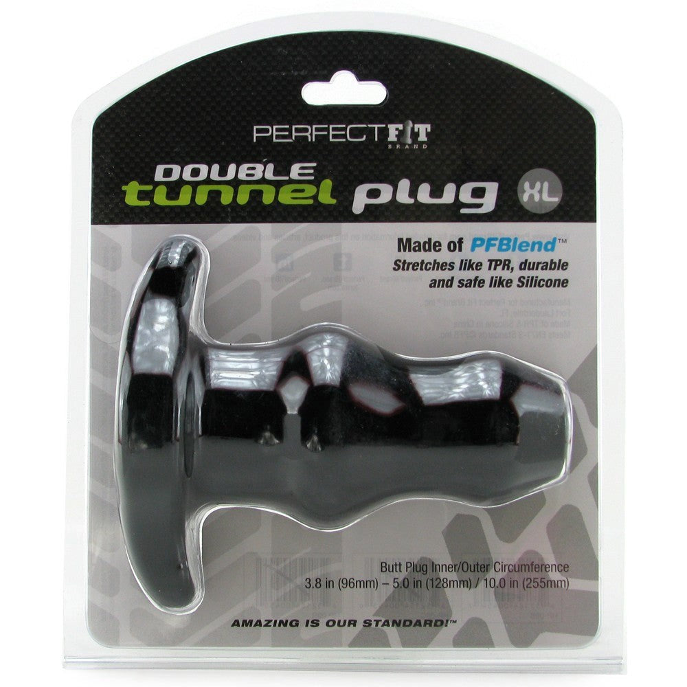 Perfect Fit Double Tunnel Plug X-large - - Steel Sex Toys