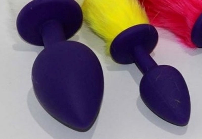 Rabbit Faux Tail Silicone Butt Plug Medium - - Butt Plugs