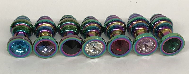 Rainbow Wild Passion Butt Plug Small - - Steel Sex Toys