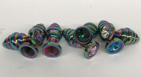 Rainbow Wild Passion Butt Plug Small - Steel Sex Toys