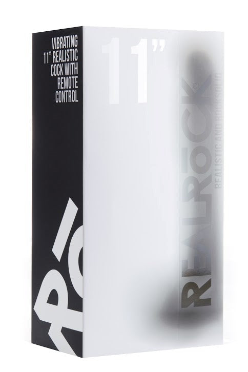 Real Rock Vibrating 11 Realistic Cock With Scrotum - Vibrating Dildos
