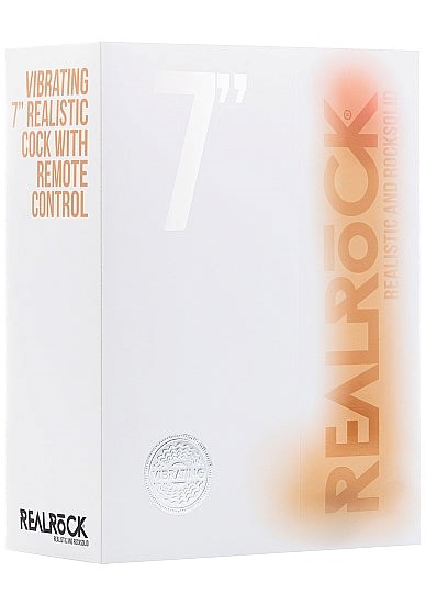 Realrock's Lifelike 7" Vibrating Cock - Remote Control Ecstasy - - Vibrating Dildos