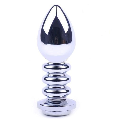 Ribbler Metal Jeweled Butt Plug - G-Spot Vibrators