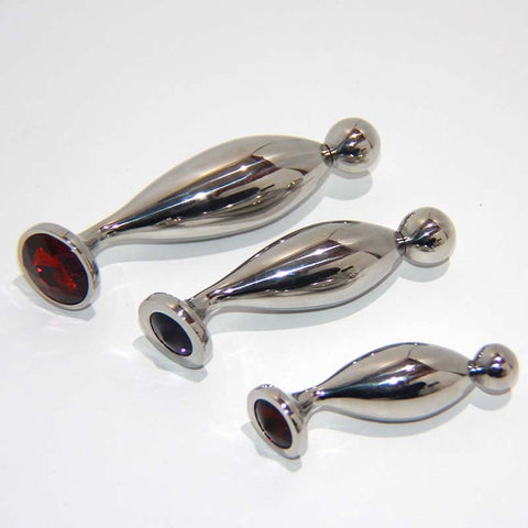 Seal & Ball Steel Sex Probe Large - Steel Sex Toys