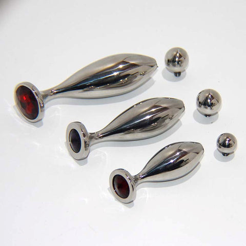Seal & Ball Steel Sex Probe Medium - Vibrator Accessories