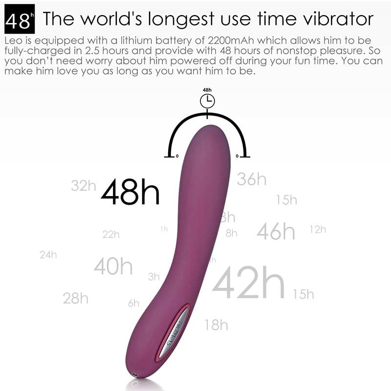 Svakom Leo Multi Functions Waterproof G Spot Vibrator - - Rabbit Vibrators