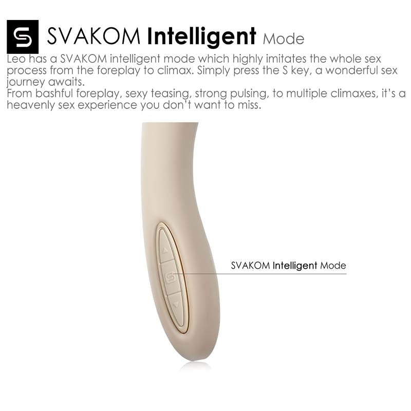 Svakom Leo Multi Functions Waterproof G Spot Vibrator - - Rabbit Vibrators