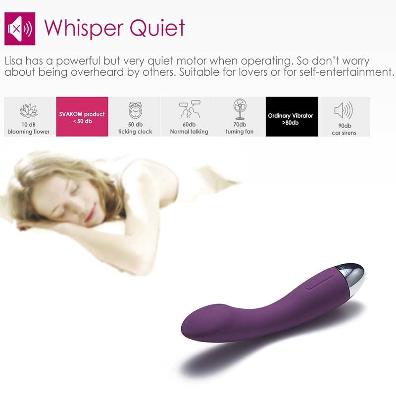 Svakom Lisa Touch Sensor G Spot Vibrator - - Rabbit Vibrators