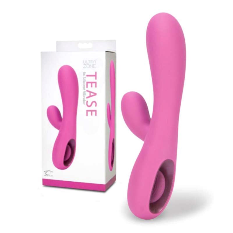 UltraZone Tease 6X Rabbit Style Vibe - - Steel Sex Toys