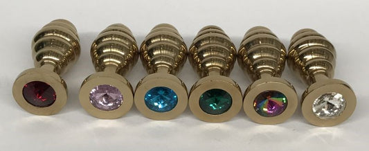 Wild Passion Anal Plug-Gold Medium - Steel Sex Toys