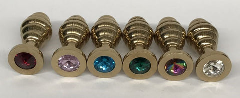 Wild Passion Anal Plug-Gold Medium - Steel Sex Toys