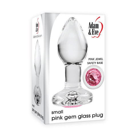 Adam & Eve Pink Gem Glass Plug - Butt Plugs