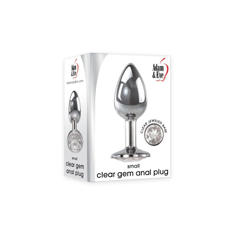 Adam and Eve Clear Gem Anal Plug - - Butt Plugs