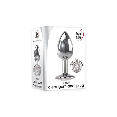 Adam and Eve Clear Gem Anal Plug - Butt Plugs