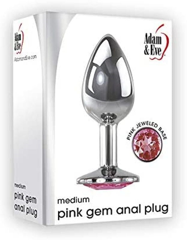 Adam and Eve Pink Gem Anal Plug - - Butt Plugs