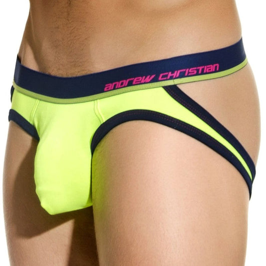 Almost Naked Comfort Jock Neon Yellow - Jocks and G-Strings