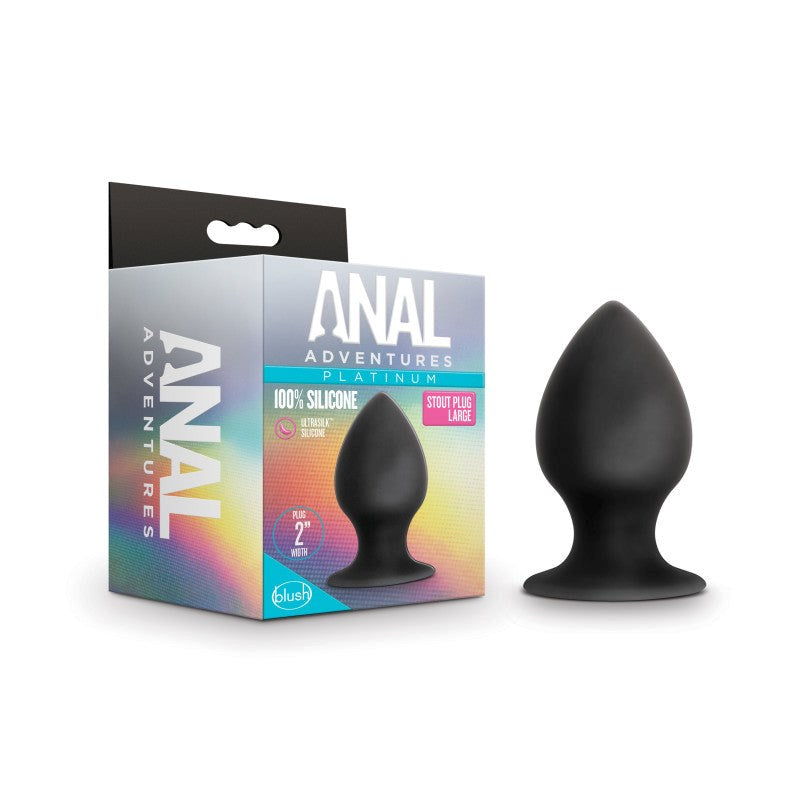 Anal Adventures Platinum Anal Stout Plug - - Butt Plugs