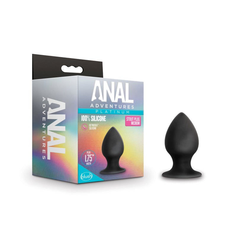 Anal Adventures Platinum Anal Stout Plug - - Butt Plugs