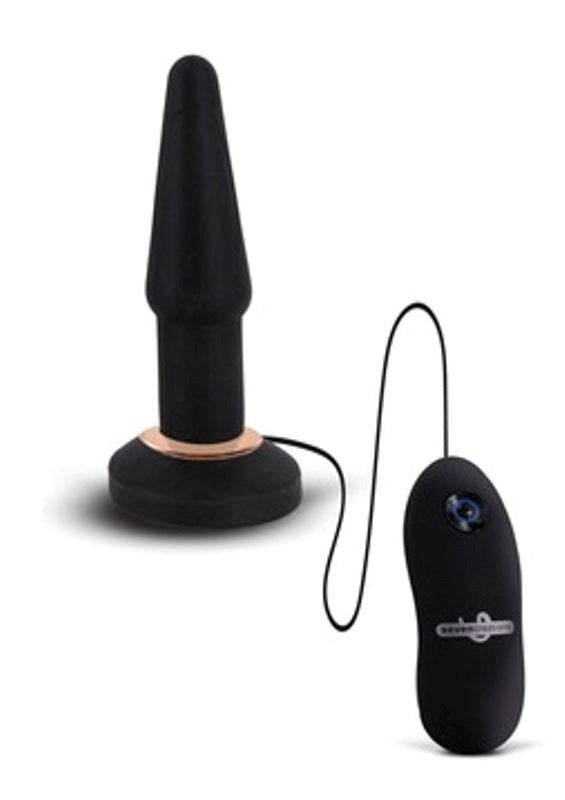 Apex Vibrating Butt Plug Black - - Anal Vibrators