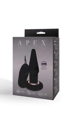 Apex Vibrating Butt Plug Black - Anal Vibrators