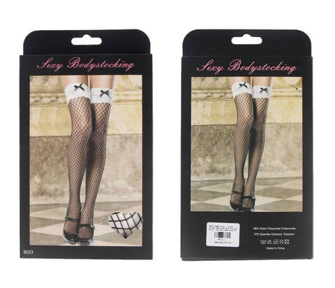 Black and White Sexy Stocking - Hosiery