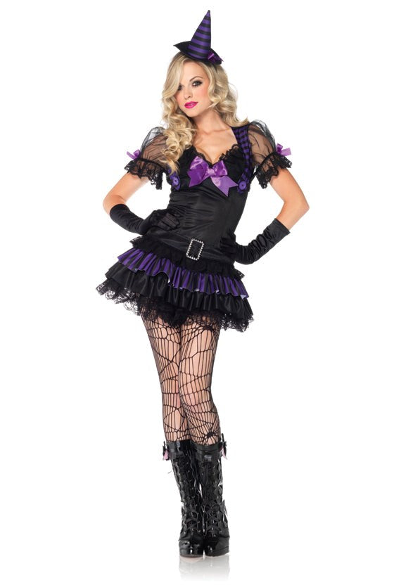 Black Magic Babe Costume - - Fancy Dress Ups