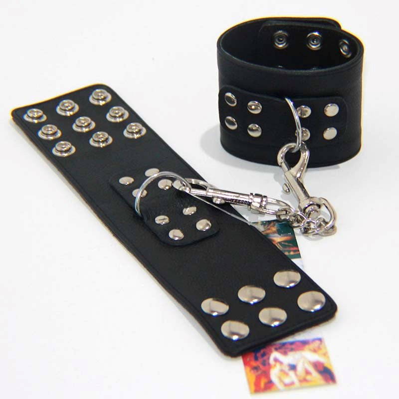 Black stunner Wrist/Ankle Restraints - - Collars And Cuffs