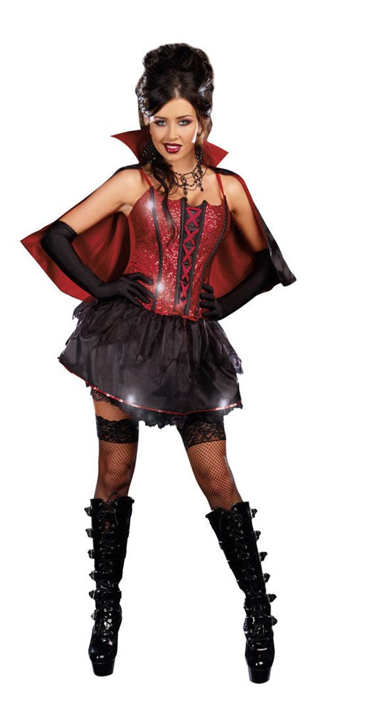 Bloodsucking Beauty Vampiress Costume - Fancy Dress Ups