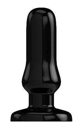 Bottom Line Rubber Butt Plug Black Model 4 - Butt Plugs