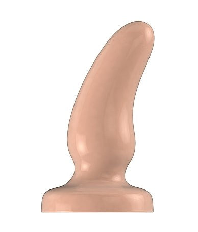 Bottom Line Rubber Butt Plug Flesh Model 7 - - Butt Plugs