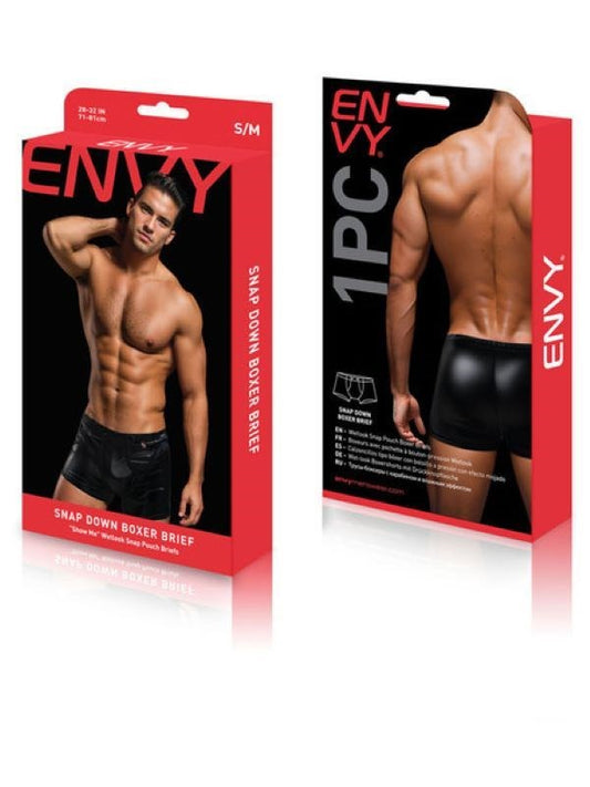 Envy Menswear Snap Down Boxer Brief - Comfort and Style Redefined - Mens Briefs And Boxers