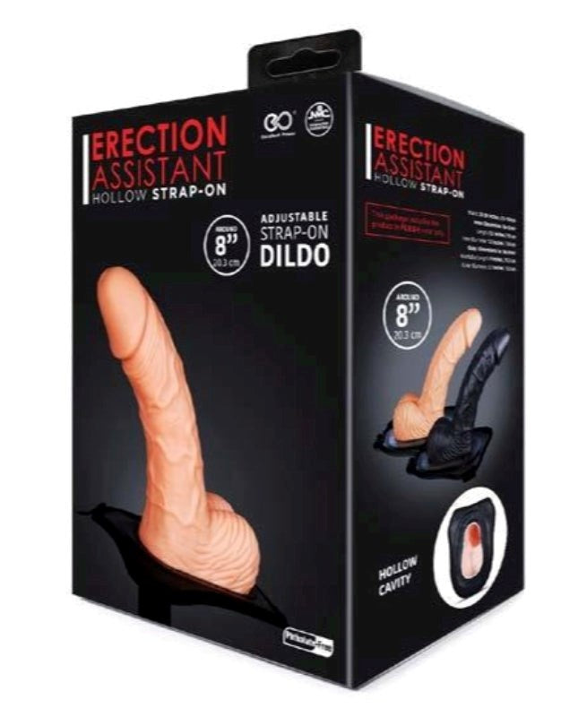 Erection Assistant Hollow Strap On Flesh - - Strap On Sextoys