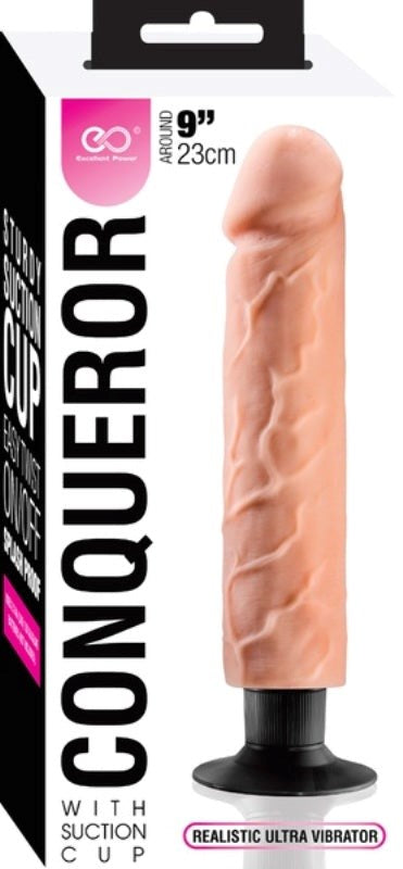 Excellent Power Conqueror Vibrating Dildo - - Vibrating Dildos
