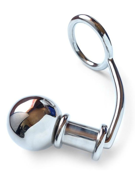 Extra Heavy Cockring & Anal Plug - Steel Sex Toys