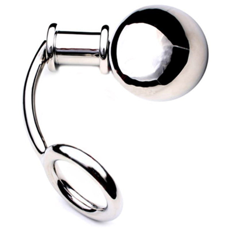 Extra Heavy Cockring & Anal Plug - - Steel Sex Toys