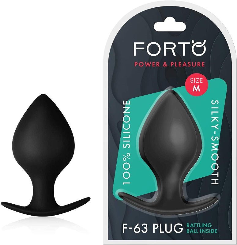 Forto F-63 Rattler Spade Black - - Butt Plugs