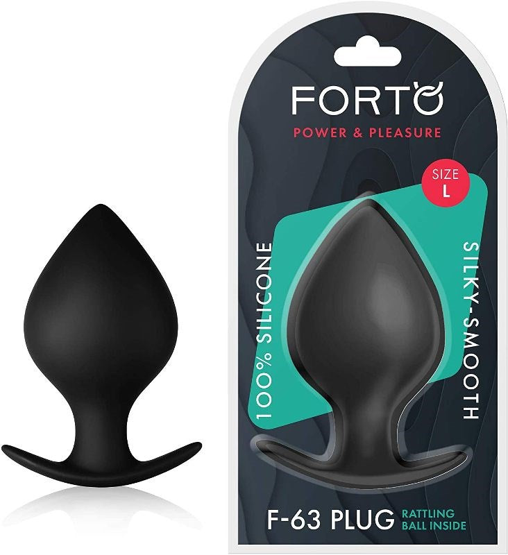 Forto F-63 Rattler Spade Black - - Butt Plugs