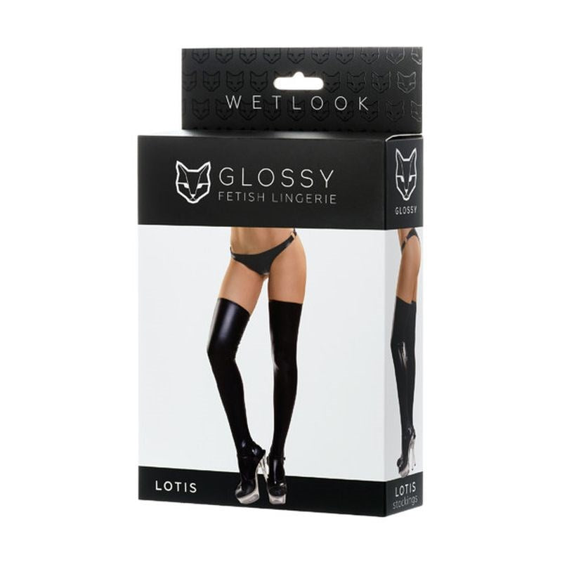 Glossy Wetlook Stockings Lotis - - Her Fetish