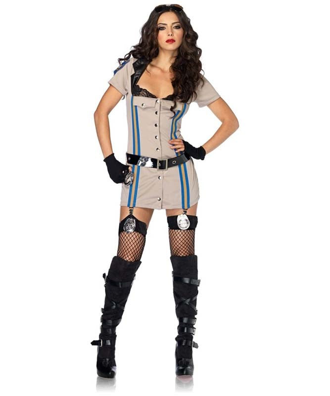 Highway Patrol Honey Costume - - Fancy Dress Ups
