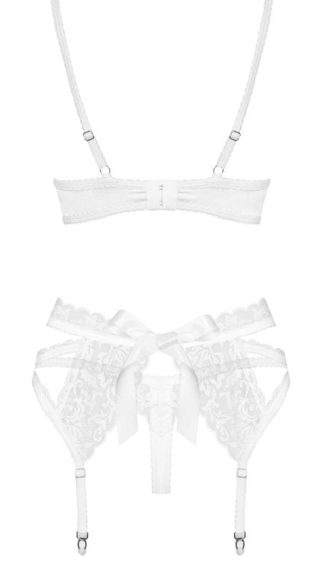 Lacy White Set 3 piece - Bras and Bra Sets
