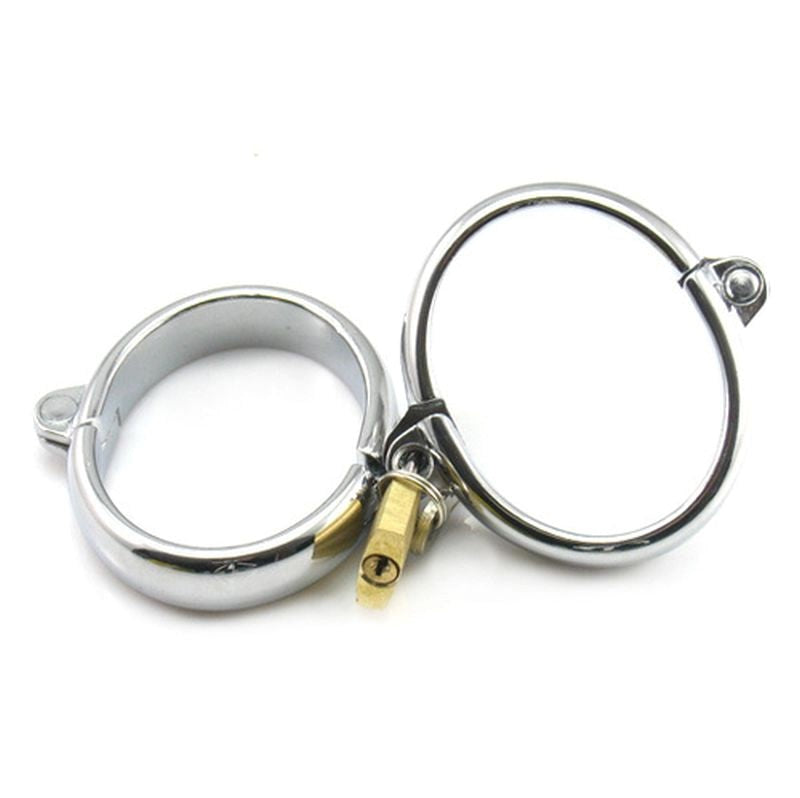 Lock Up Steel Cuffs - - Collars And Cuffs